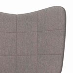 vidaXL Chaise à bascule Taupe Tissu