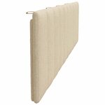 vidaXL Coussin de tête de lit crème 200 cm tissu