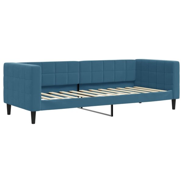 vidaXL Lit de repos sans matelas bleu 80x200 cm velours