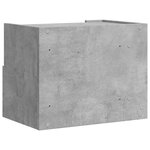vidaXL Tables de chevet murales 2 Pièces gris béton 45x30x35 cm