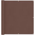 vidaXL Écran de balcon 110 x 800 cm Tissu Oxford Rectangulaire Marron