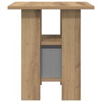 vidaXL Table de chevet 2 pc Chêne artisanal 41 x 40 x 45 cm