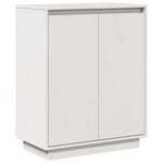 vidaXL Buffet Blanc 60x34x75 cm Bois massif de pin