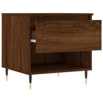 vidaXL Tables basses 2 Pièces chêne marron 50x46x50 cm bois d'ingénierie