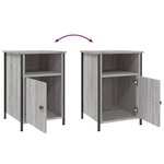 vidaXL Tables de chevet 2 Pièces sonoma gris 40x42x60cm bois d'ingénierie