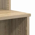 vidaXL Bureau Chêne Sonoma 120 5 x 44 x 88 5 cm Bois d'ingénierie
