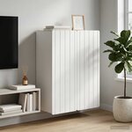 vidaXL Armoire Murale Blanc 66 x 34 5 x 92 cm Bois d'ingénierie