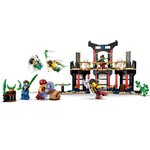 LEGO NINJAGO 71735 Le tournoi des éléments, jeu de construction avec arene de combat et figurine de Ninja Lloyd Or a collectionner