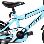 vidaXL Vélo pour enfants 12 pouces Noir et bleu