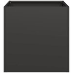 vidaXL Jardinière noir 40x40x40 cm acier laminé à froid
