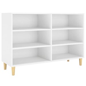 vidaXL Buffet blanc 103 5x35x70 cm bois d'ingénierie