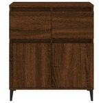 vidaXL Buffet Chêne marron 60x35x70 cm Bois d'ingénierie