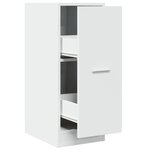 vidaXL Armoire d'apothicaire blanche 30 x 41 x 77 5 cm Bois d'ingénierie