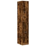 vidaXL Armoire d'apothicaire chêne fumé 30x41x174 5 cm bois ingénierie