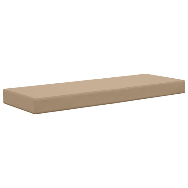 vidaXL Coussin de Siège d'Extérieur Taupe 111 5 x 40 x 8 cm