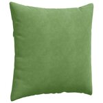 vidaXL Coussins de canapé 2 Pièces Vert clair 60 x 60 cm