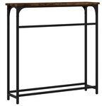 vidaXL Table console chêne fumé 75x19 5x75 cm bois d'ingénierie