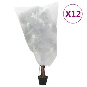 vidaXL Housses de protection pour plantes avec cordon de serrage 12Pièces