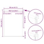 vidaXL Store enrouleur occultant café 105x175cm largeur du tissu
