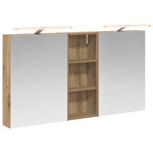 vidaXL Ensemble de Meubles de Salle de Bain 3 Pièces 130 x 14 5 x 70 cm