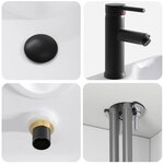 vidaXL Meuble de lavabo mural Blanc 49 x 41 x 63 cm Bois d'ingénierie