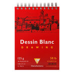 Bloc dessin a5 120g 50 feuilles blanc clairefontaine