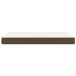 vidaXL Matelas de lit à ressorts ensachés Marron foncé 120x200x20 cm