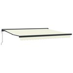 vidaXL Auvent rétractable automatique crème 400x300 cm