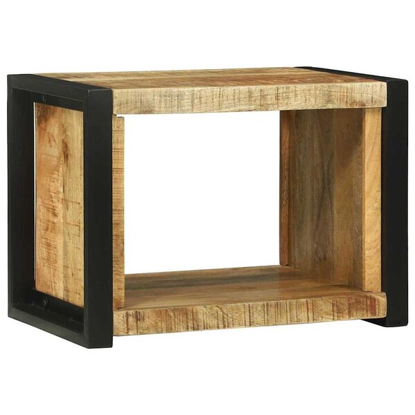vidaXL Cube Mural Marron 55 x 35 x 40 cm Bois de mangue massif