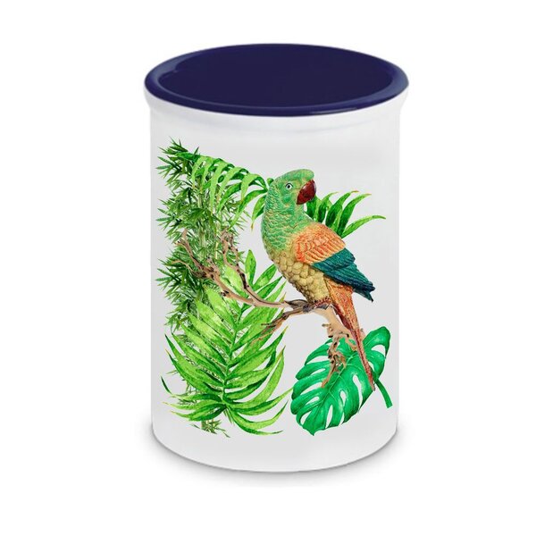 Pot à stylos en céramique perroquet cbkreation