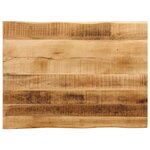 vidaXL Dessus de table bord vivant 80x60x3 8 cm bois de manguier brut