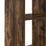 vidaXL Bureau Chêne fumé 142 x 102 x 73 cm Bois d'ingénierie