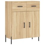 vidaXL Buffet chêne sonoma 69 5x34x90 cm bois d'ingénierie