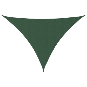 vidaXL Voile parasol tissu oxford triangulaire 4x4x5 8 m vert foncé
