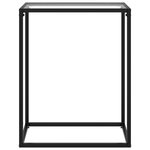 vidaXL Table console Transparent 60x35x75 cm Verre trempé