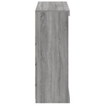 vidaXL Buffet avec lumières LED sonoma gris 81x37x100 cm