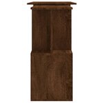 vidaXL Bureau d'angle Chêne marron 200x50x76 cm Bois d'ingénierie