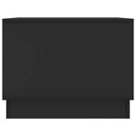 vidaXL Table basse Noir 90 x 50 x 37 cm Bois d'ingénierie