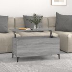vidaXL Table basse Sonoma gris 90x44 5x45 cm Bois d'ingénierie