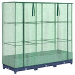vidaXL Jardinière surélevée avec housse aspect rotin 120x40x123 cm
