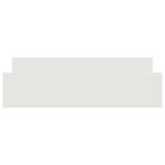 vidaXL Cadre de lit sans matelas blanc 160x200 cm