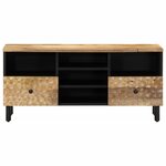 vidaXL Meuble TV 100x33x46 cm bois massif de manguier