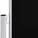 vidaXL Auvent latéral rétractable Noir 180x600 cm