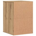 vidaXL Commode d'angle chêne artisanal 40x41x58 cm bois d'ingénierie