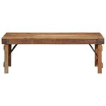 vidaXL Table basse Marron 110 x 55 x 40 cm Bois Recyclé Solide