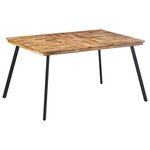 vidaXL Table à manger 148x97x76 cm bois massif de teck