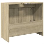 vidaXL Armoire d'évier chêne sonoma 63x29x55 cm bois d'ingénierie