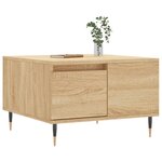 vidaXL Table basse chêne sonoma 55x55x36 5 cm bois d'ingénierie