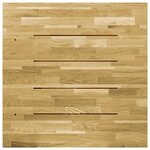 vidaXL Dessus de table Bois de chêne massif Carré 23 mm 70x70 cm