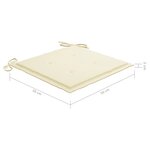 vidaXL Chaises de jardin 6 Pièces avec coussins Bois d'acacia solide